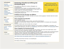 Tablet Screenshot of kunstauftrag.de